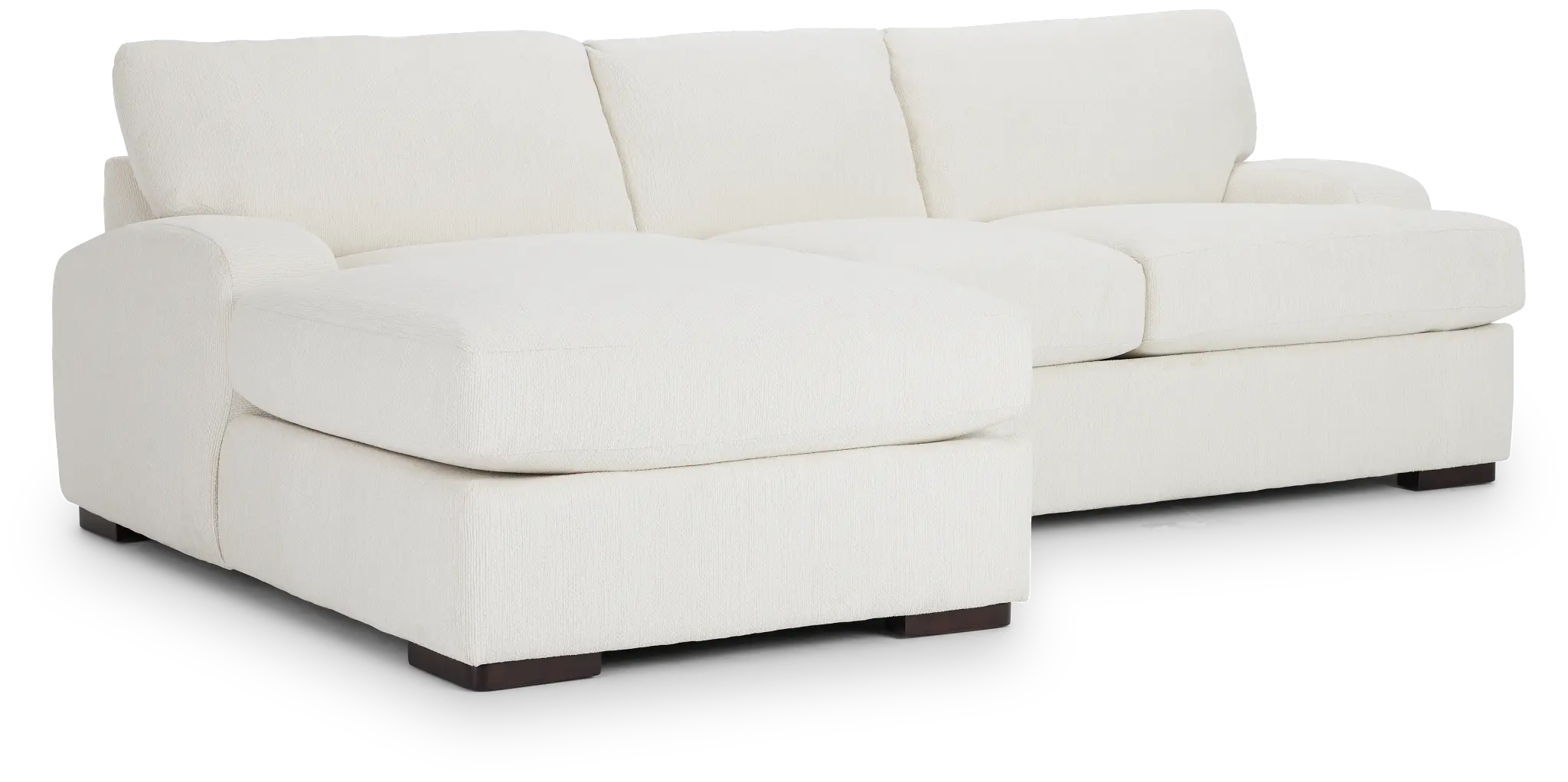Alpha White Fabric Left Chaise Sectional Alpha White Fabric Left Chaise Sectional