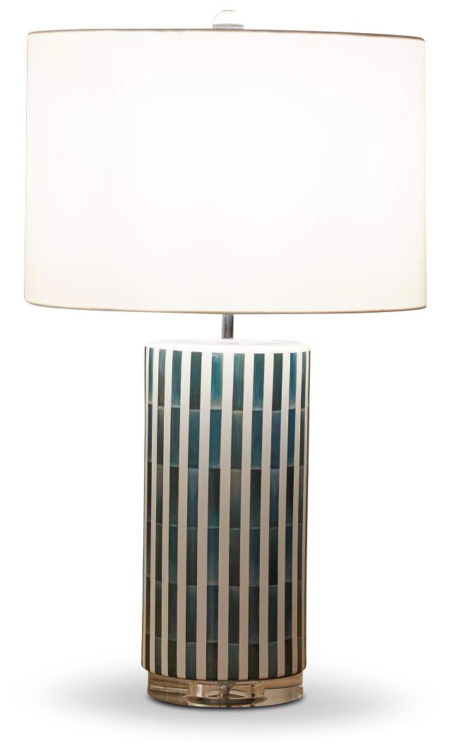 Liam Blue Ceramic Table Lamp