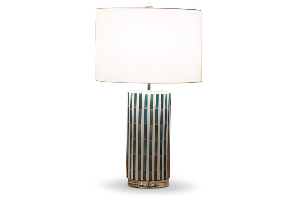 Liam Blue Ceramic Table Lamp