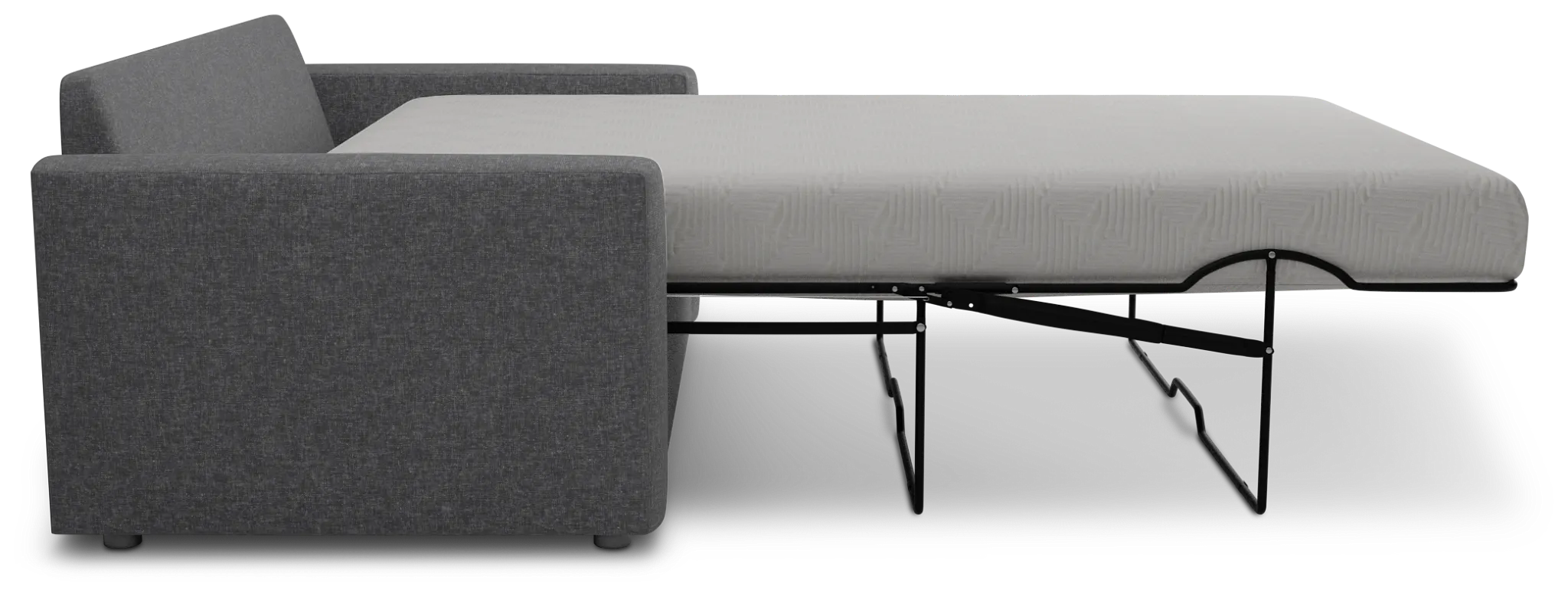 Siesta Delray Dark Gray Fabric Cooling Memory Foam Sleeper