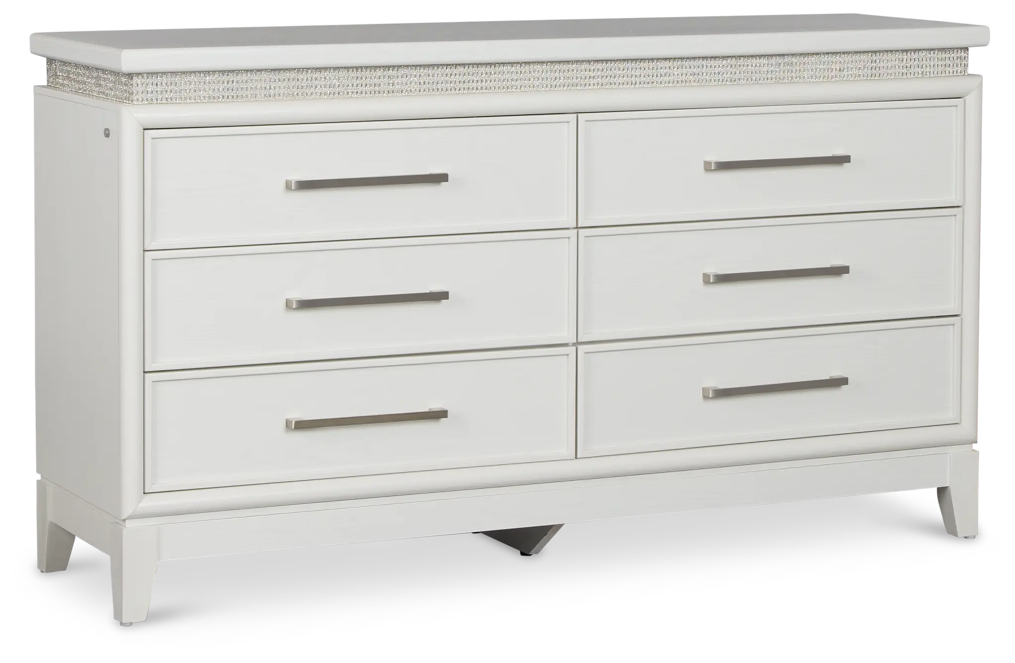 Alessandria White Lighted Dresser Alessandria White Lighted Dresser