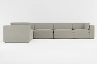 Destin Elite Gray Fabric 6-piece Modular Sectional