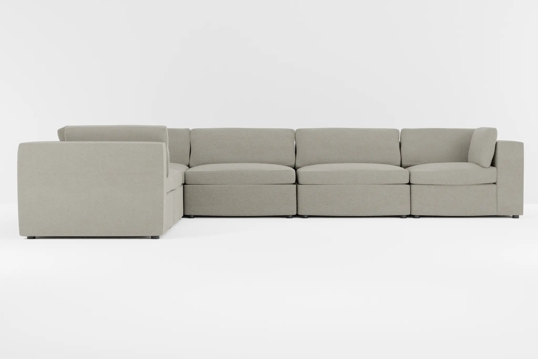 Destin Elite Gray Fabric 6-piece Modular Sectional Destin Elite Gray Fabric 6-piece Modular Sectional