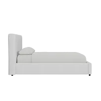 Grayton Peyton White 44" Upholstered Platform Bed