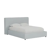 Grayton Natural Beauty Light Blue 44" Upholstered Platform Bed