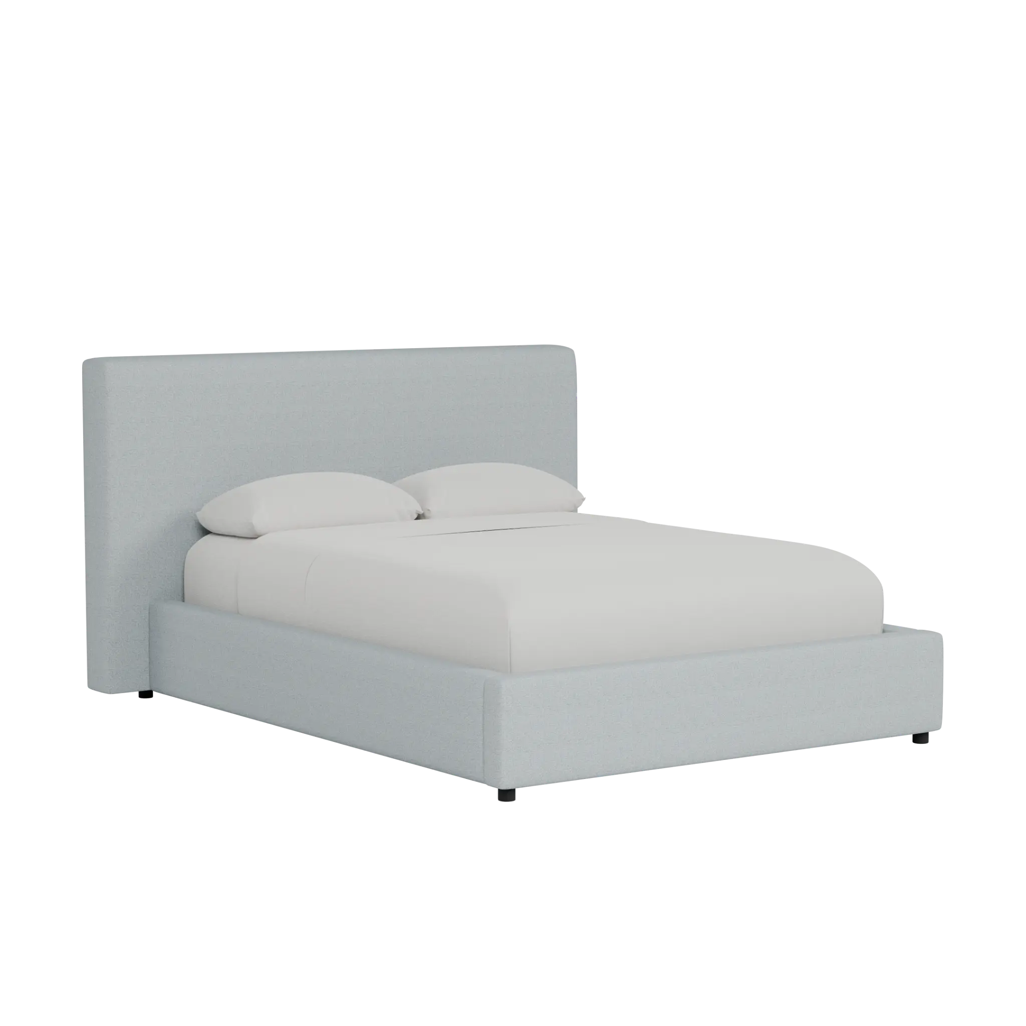 Grayton Natural Beauty Light Blue 44" Upholstered Platform Bed Grayton Natural Beauty Light Blue 44" Upholstered Platform Bed