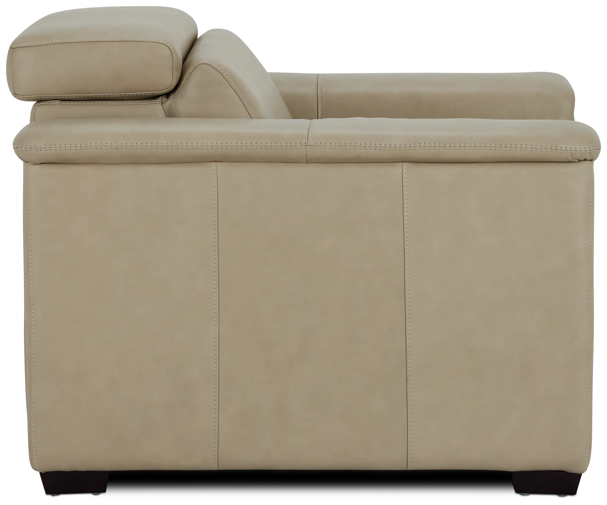 Ainsley Beige Leather Power Recliner