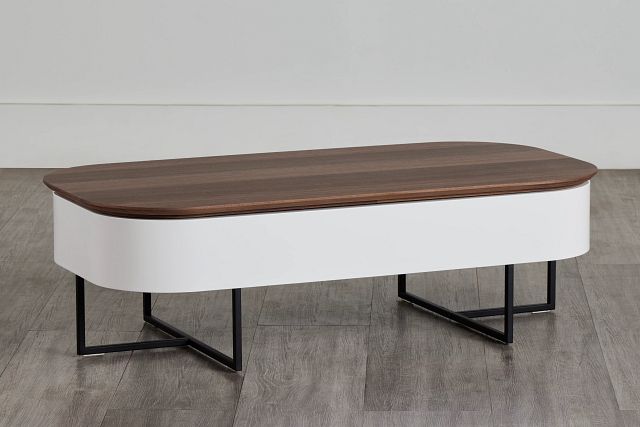 Harlan White Rect Coffee Table (0)