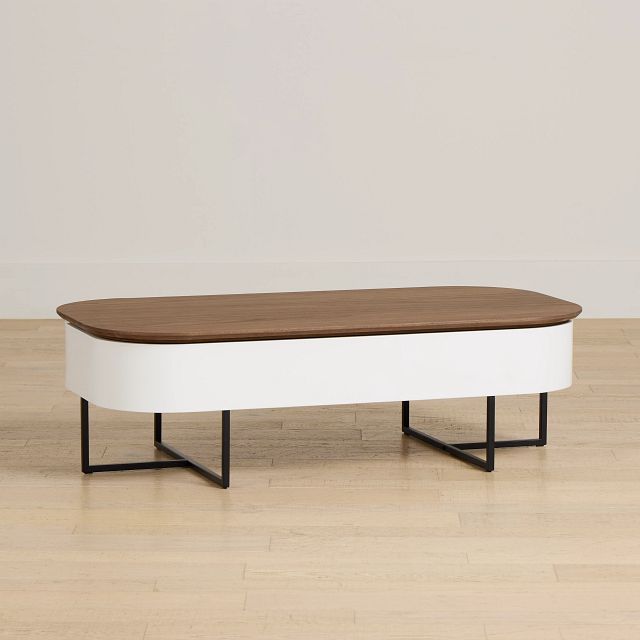 Harlan White Rect Coffee Table