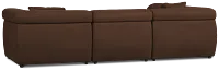Aria Dark Brown Micro Immersive 4-piece Modular Sectional W/1 Speaker