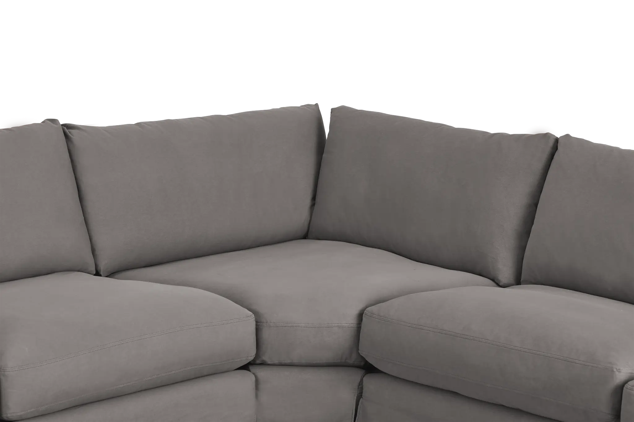 Delilah Gray Fabric Large Two-arm Sectional Delilah Gray Fabric Large Two-arm Sectional