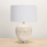 Arcadia Light Beige Table Lamp