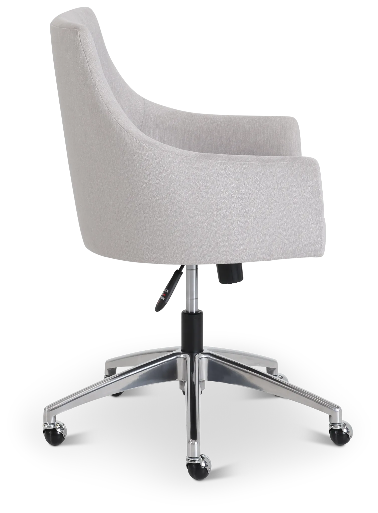 Newport Gray Metal Upholstered Desk Chair