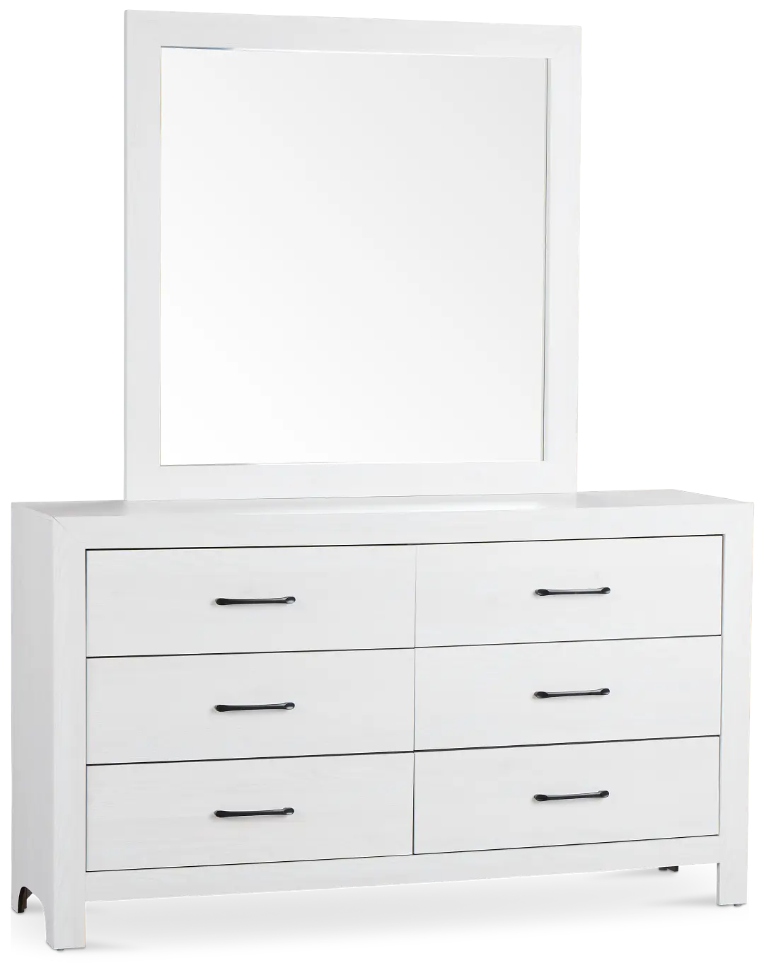 Ollie White Dresser & Mirror Ollie White Dresser & Mirror