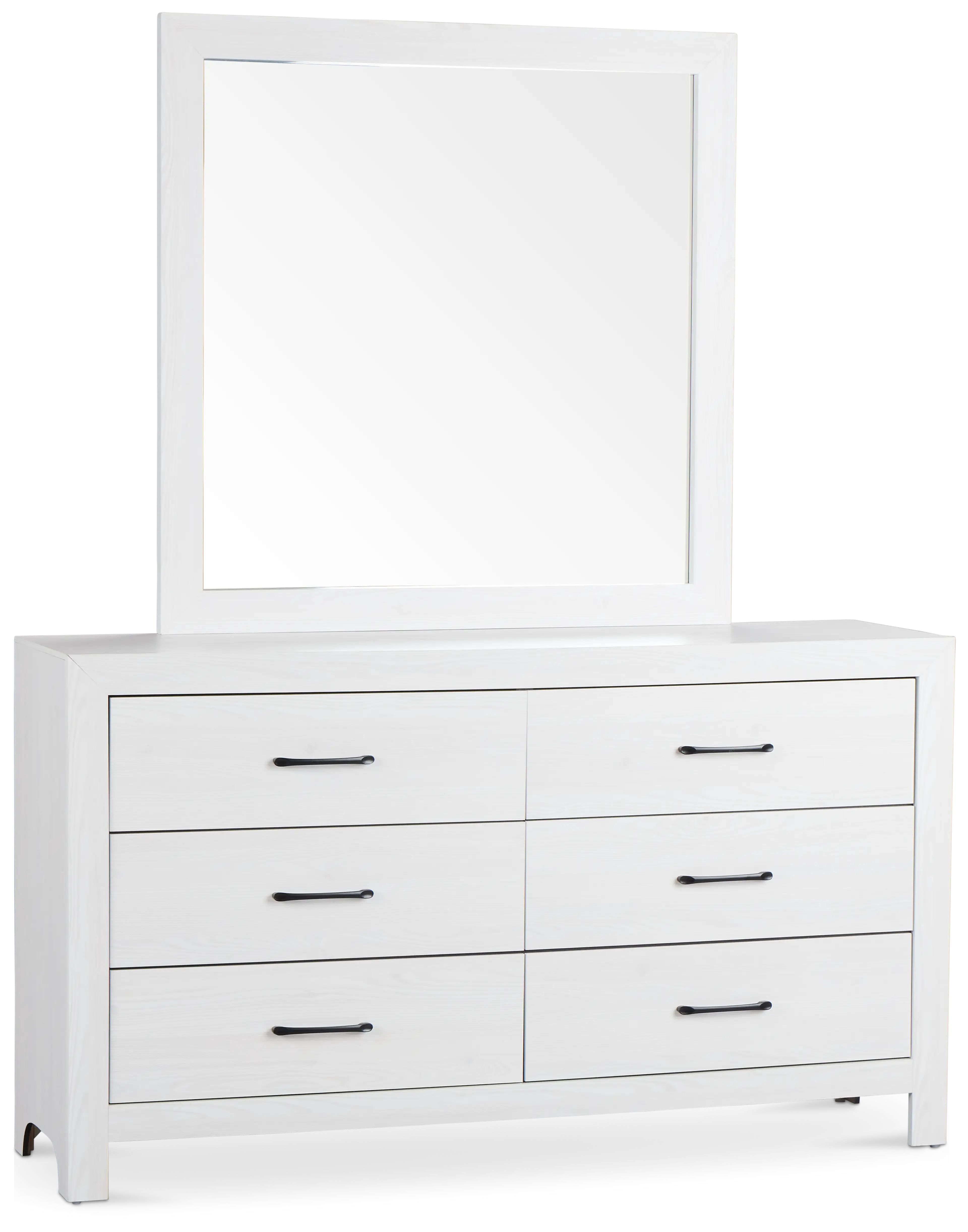 Ollie White Dresser & Mirror Ollie White Dresser & Mirror