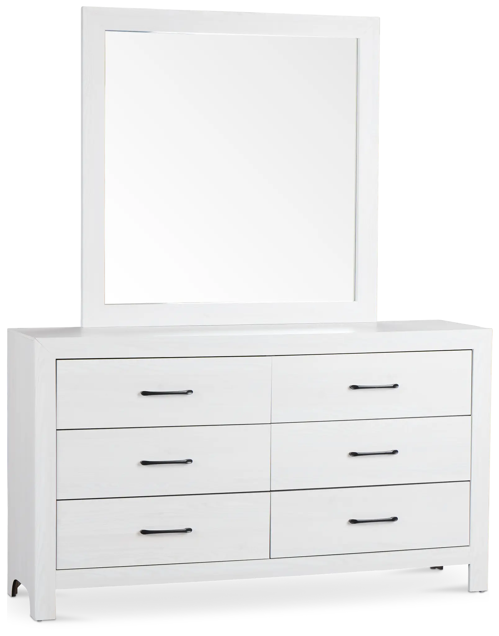 Ollie White Dresser & Mirror Ollie White Dresser & Mirror