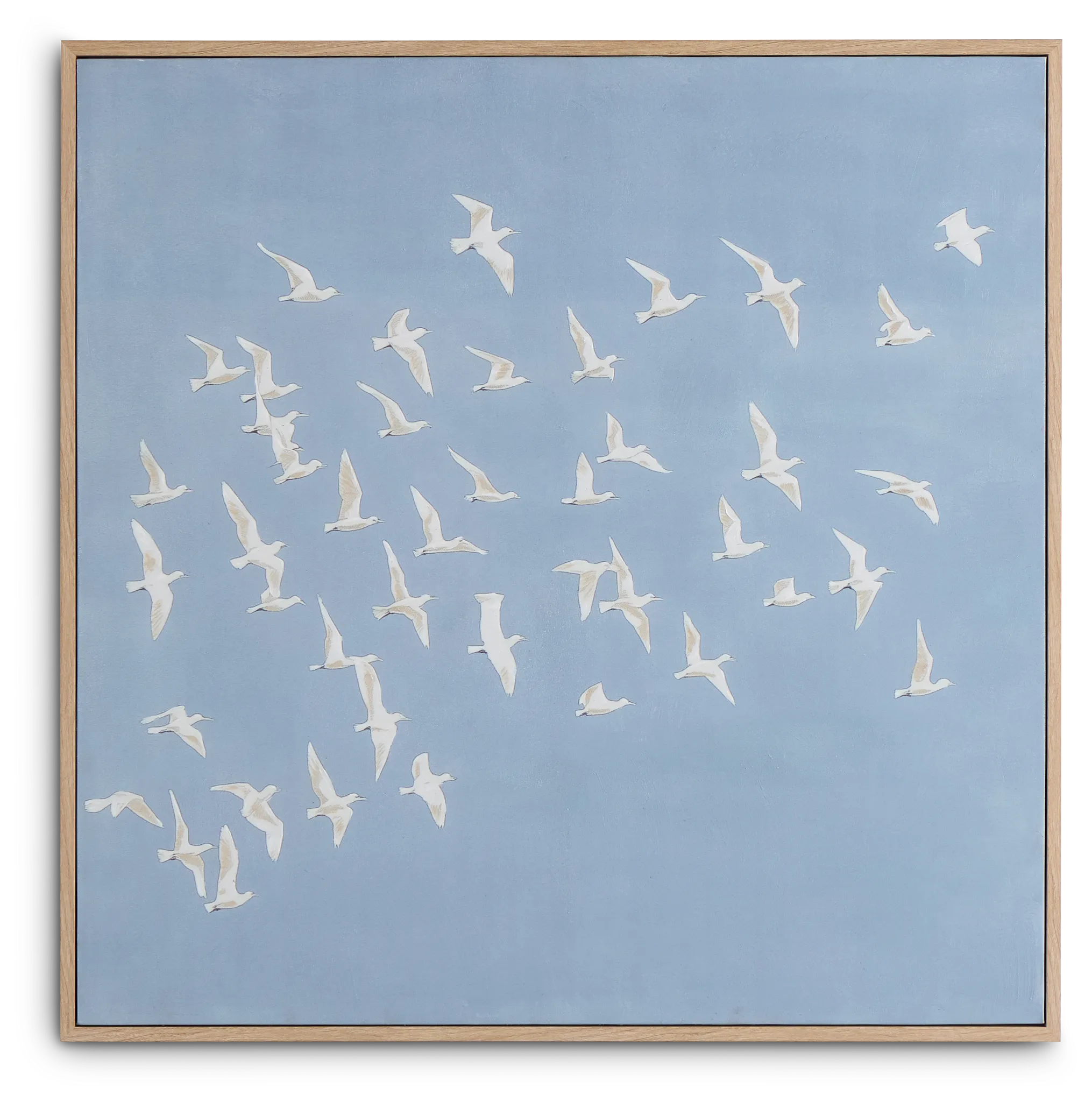 Flite Blue Framed Canvas Wall Art