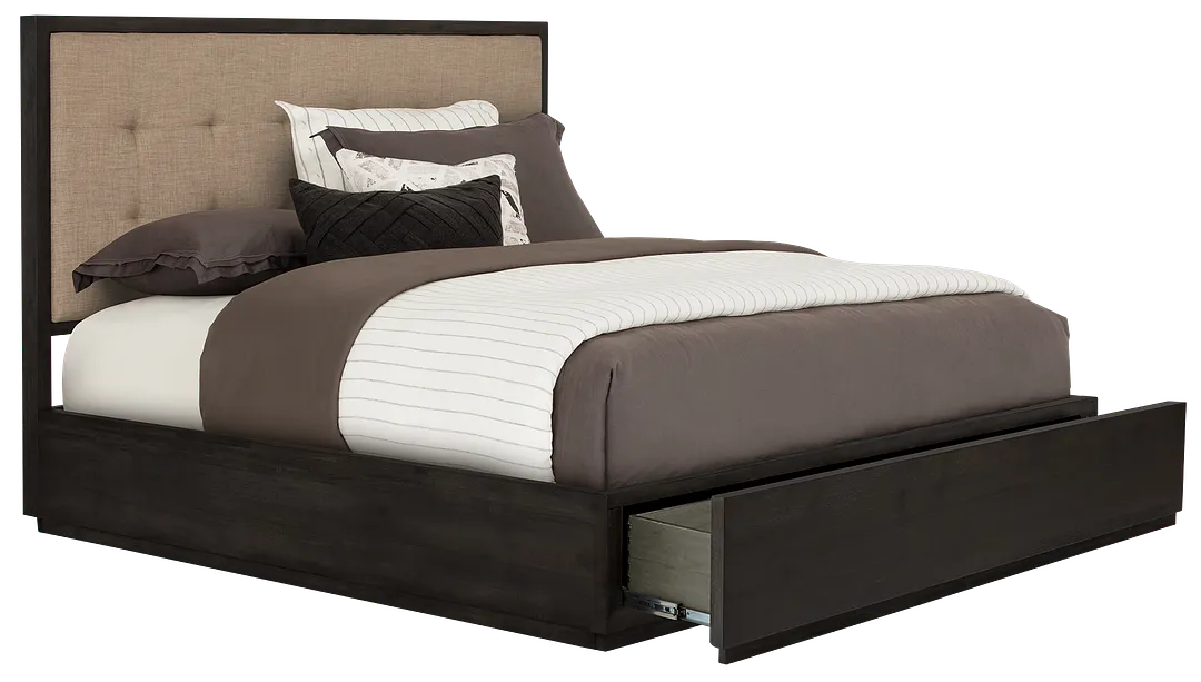 Madden Dark Tone Platform Storage Bed