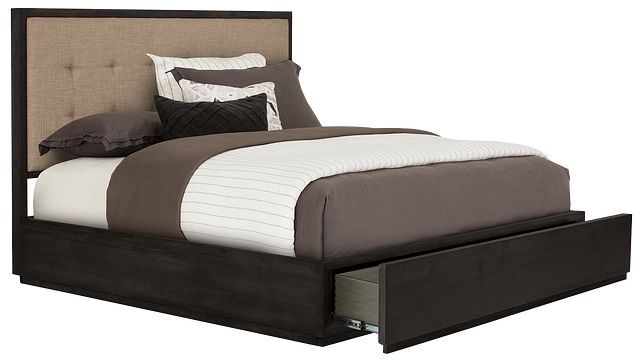 Madden Dark Tone Platform Storage Bed