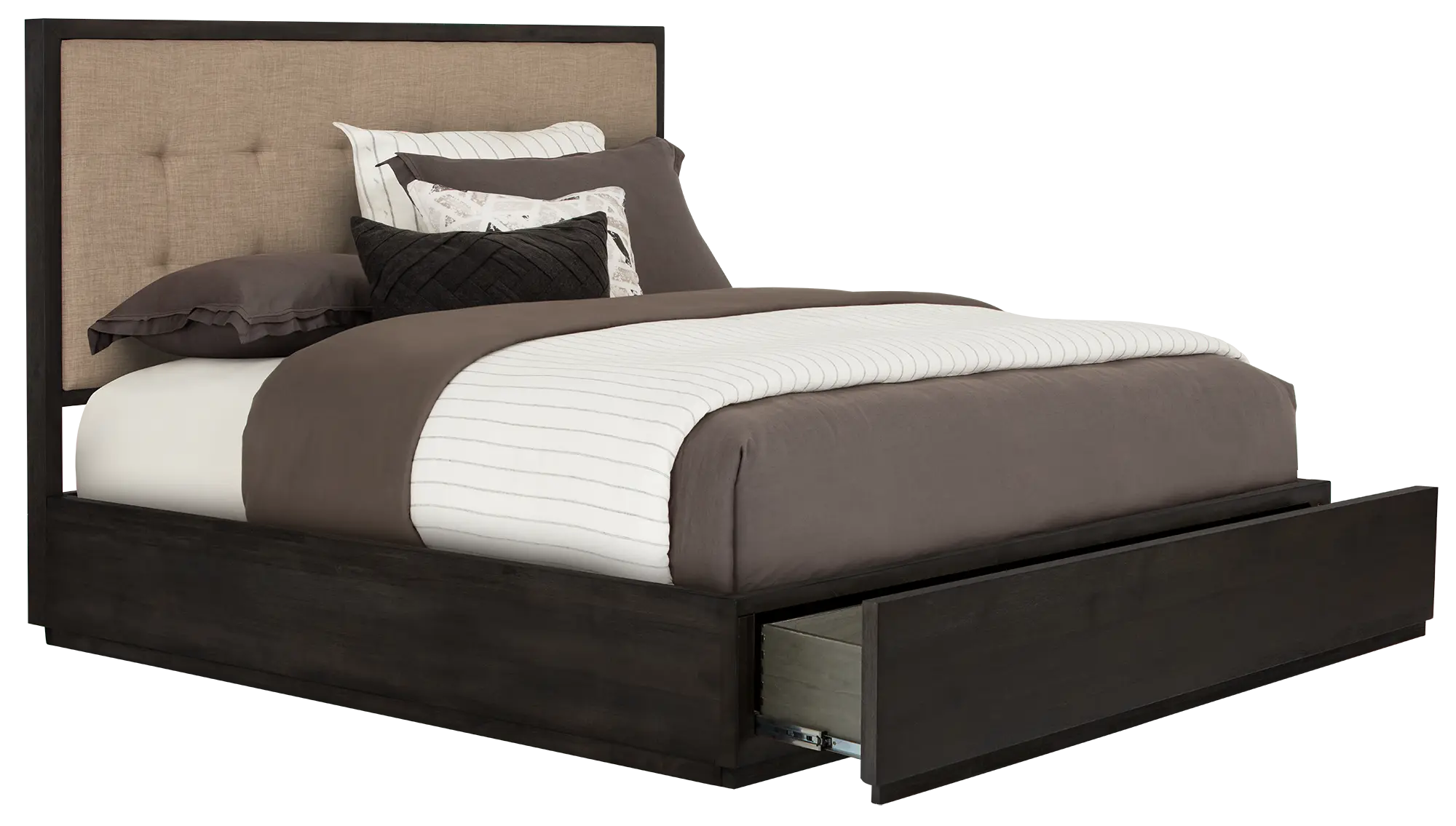 Madden Dark Tone Platform Storage Bed Madden Dark Tone Platform Storage Bed