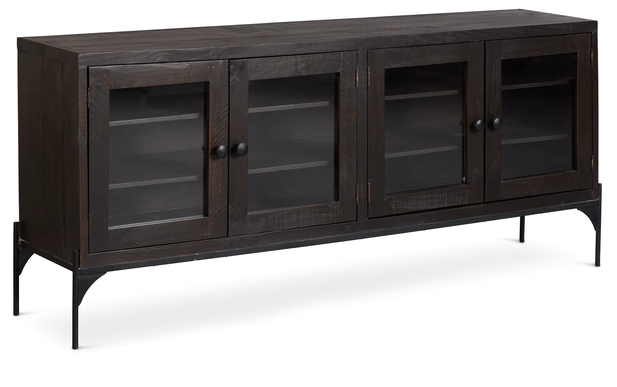 Rainier Dark Tone Four-door Cabinet