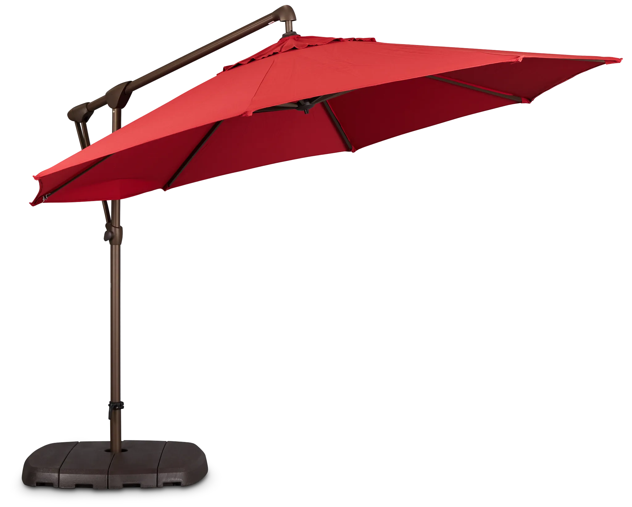 Grenada Red Cantilever Umbrella Set