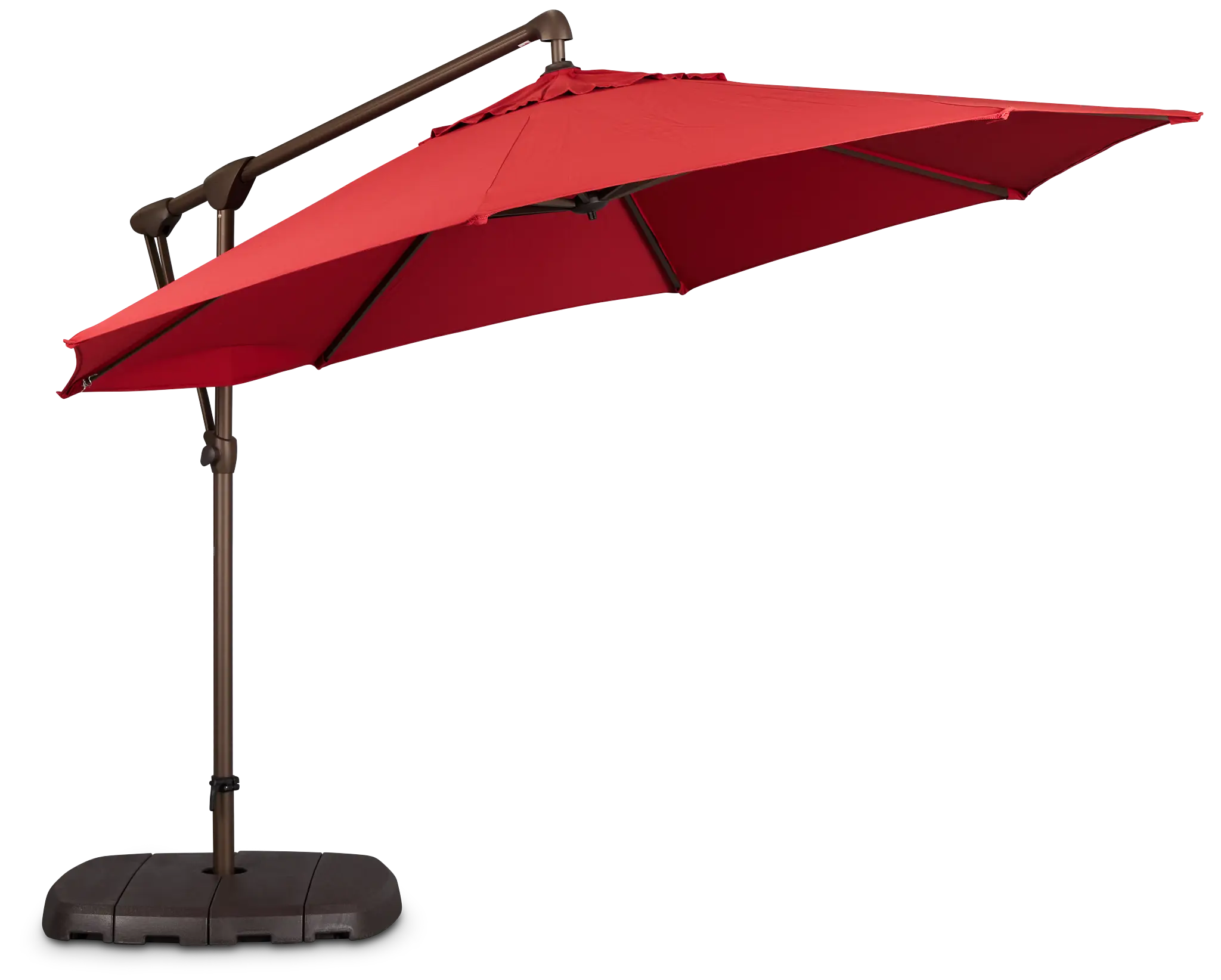 Grenada Red Cantilever Umbrella Set Grenada Red Cantilever Umbrella Set