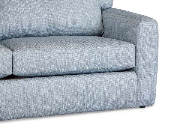 Rhodes Light Blue Fabric Sofa