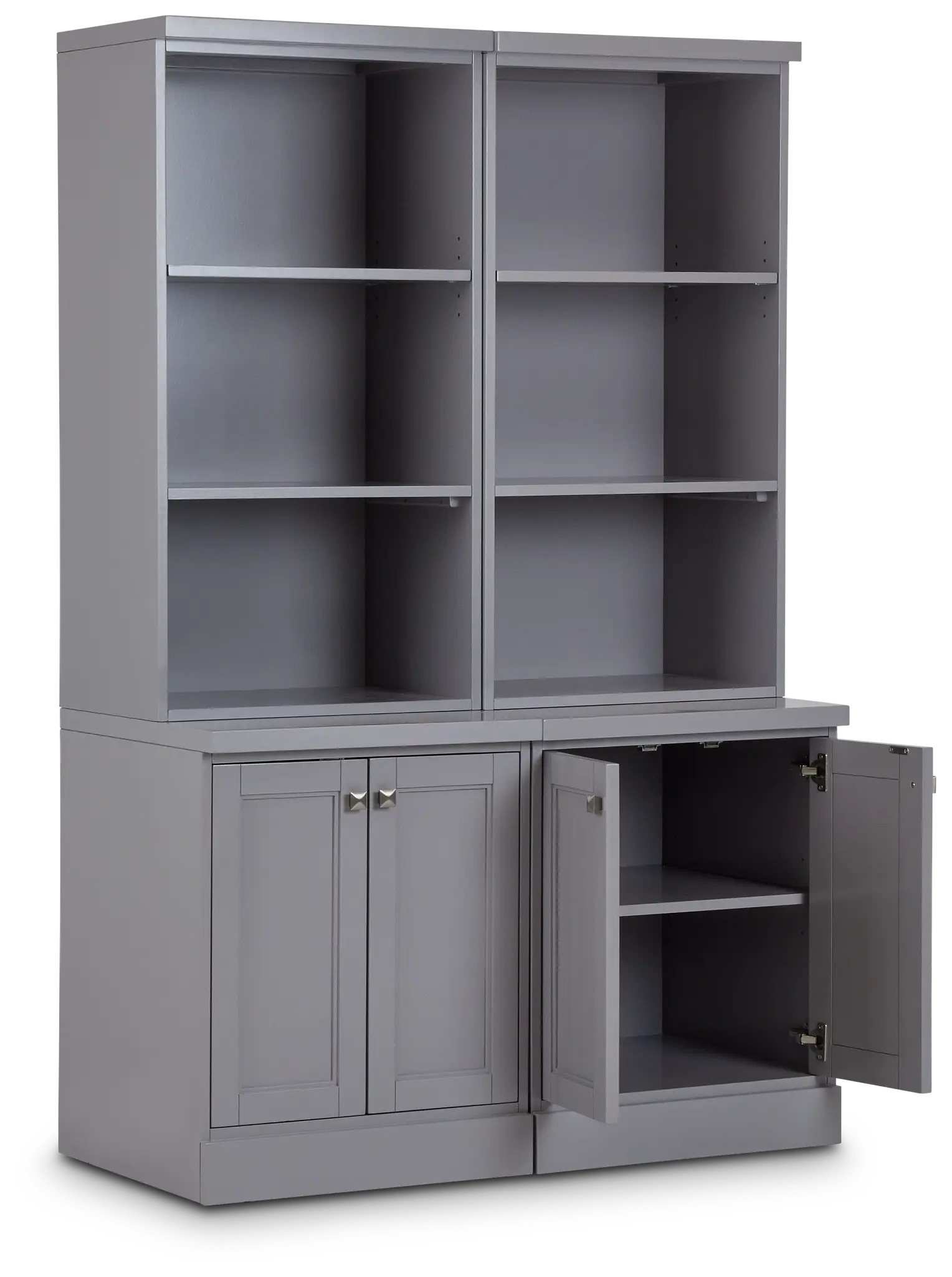 Newport Gray Door Bookcase Newport Gray Door Bookcase