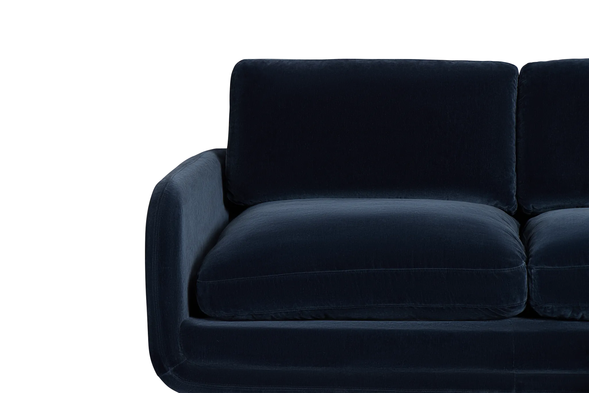 Jules Dark Blue Velvet Sofa