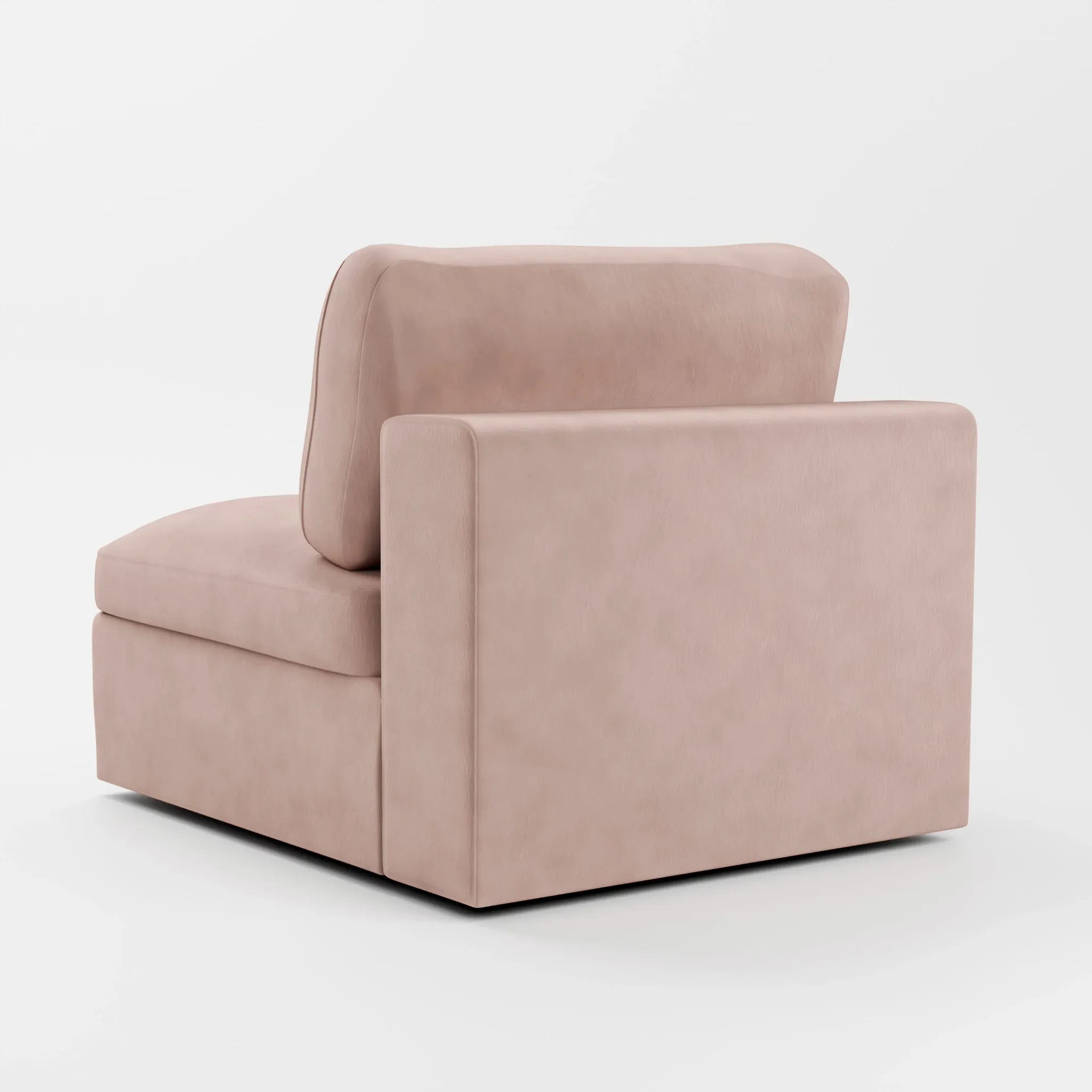Destin Joya Light Pink Velvet Swivel Chair