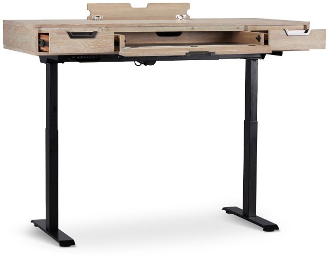 Burbank Light Tone Height Adjustable Standing Desk