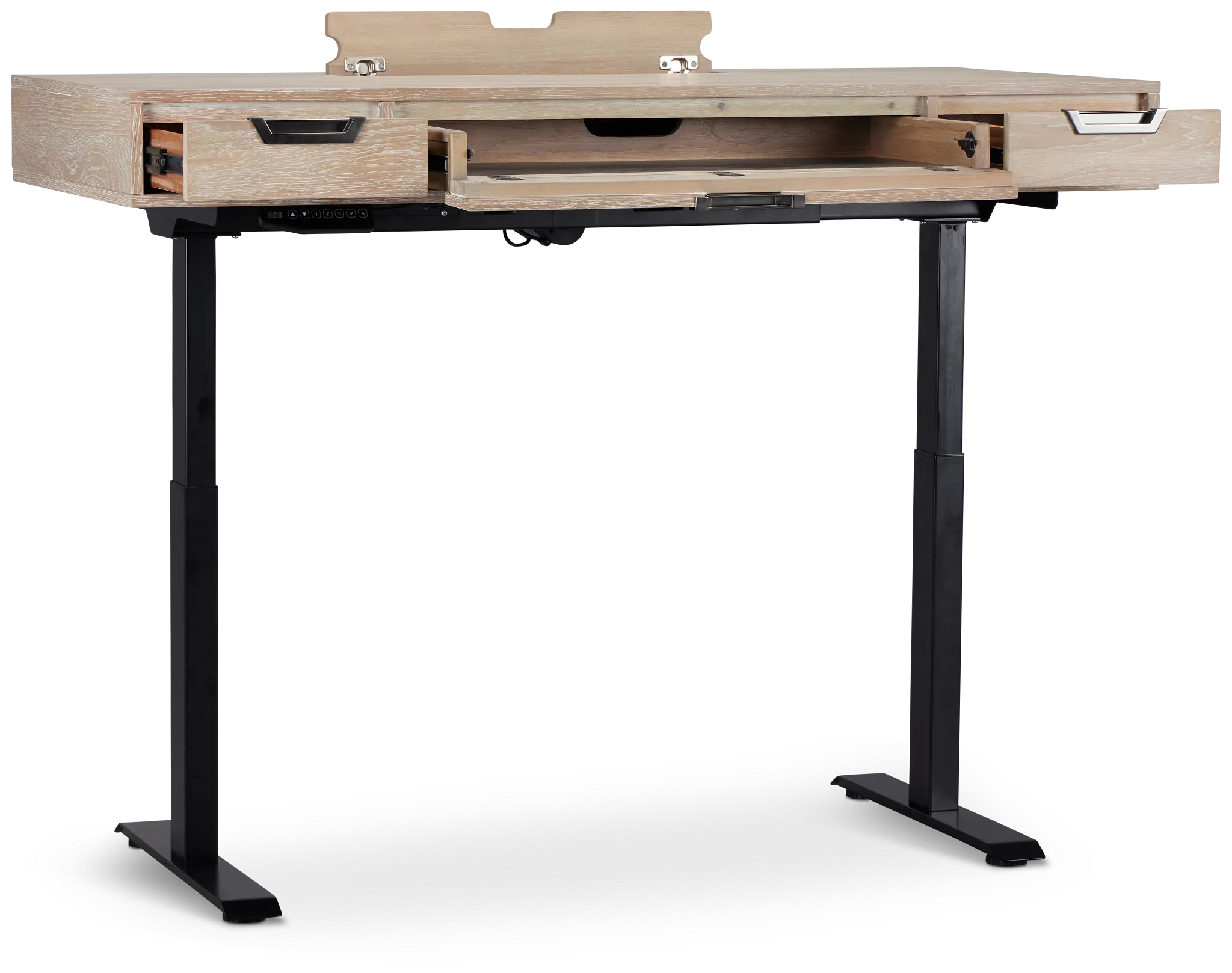 Burbank Light Tone Height Adjustable Standing Desk
