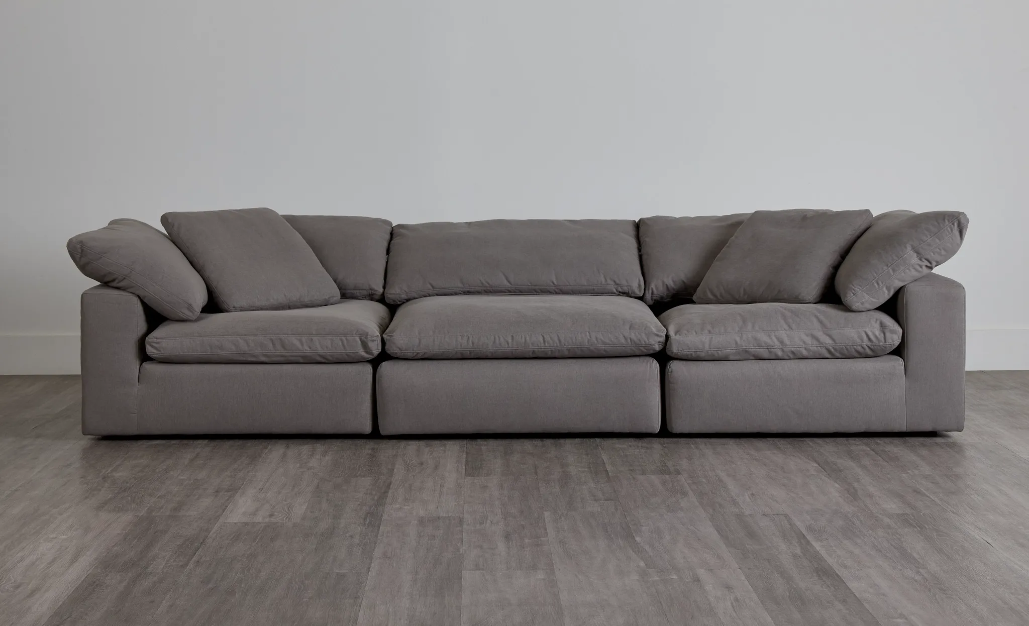 Nixon Light Gray Fabric 3-piece Modular Sofa