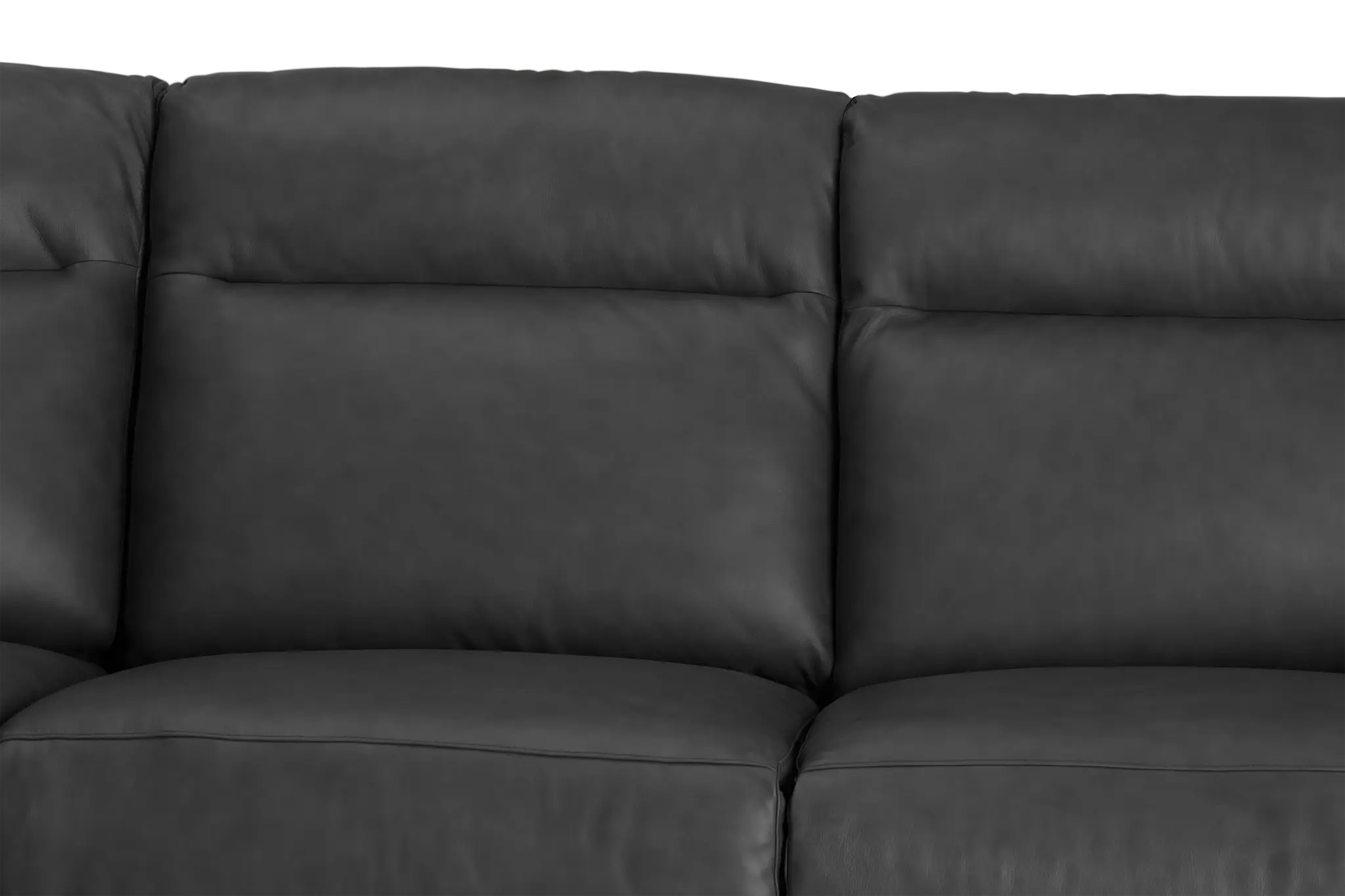 Elba Dark Gray Leather Medium Dual Power 2-arm Reclining Sectional Elba Dark Gray Leather Medium Dual Power 2-arm Reclining Sectional