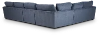 Noah Blue Fabric Medium Two-arm Sectional