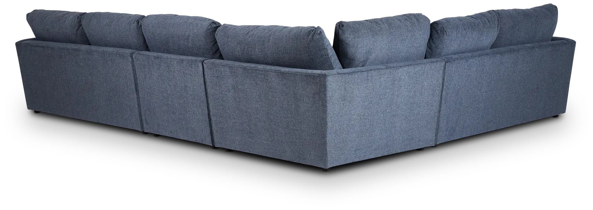 Noah Blue Fabric Medium Two-arm Sectional Noah Blue Fabric Medium Two-arm Sectional