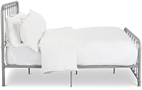 Rory Gray Metal Panel Bed