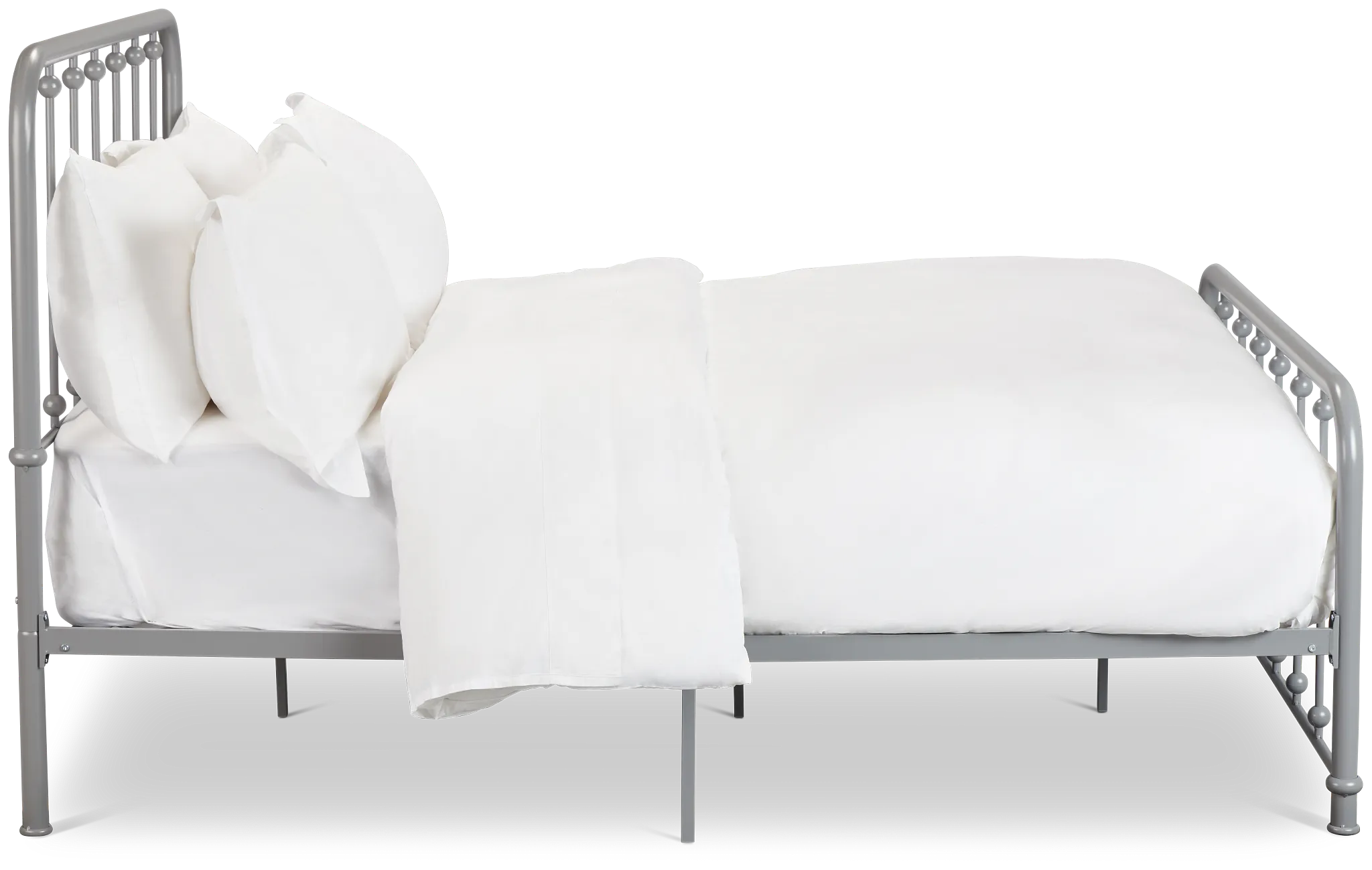 Rory Gray Metal Panel Bed