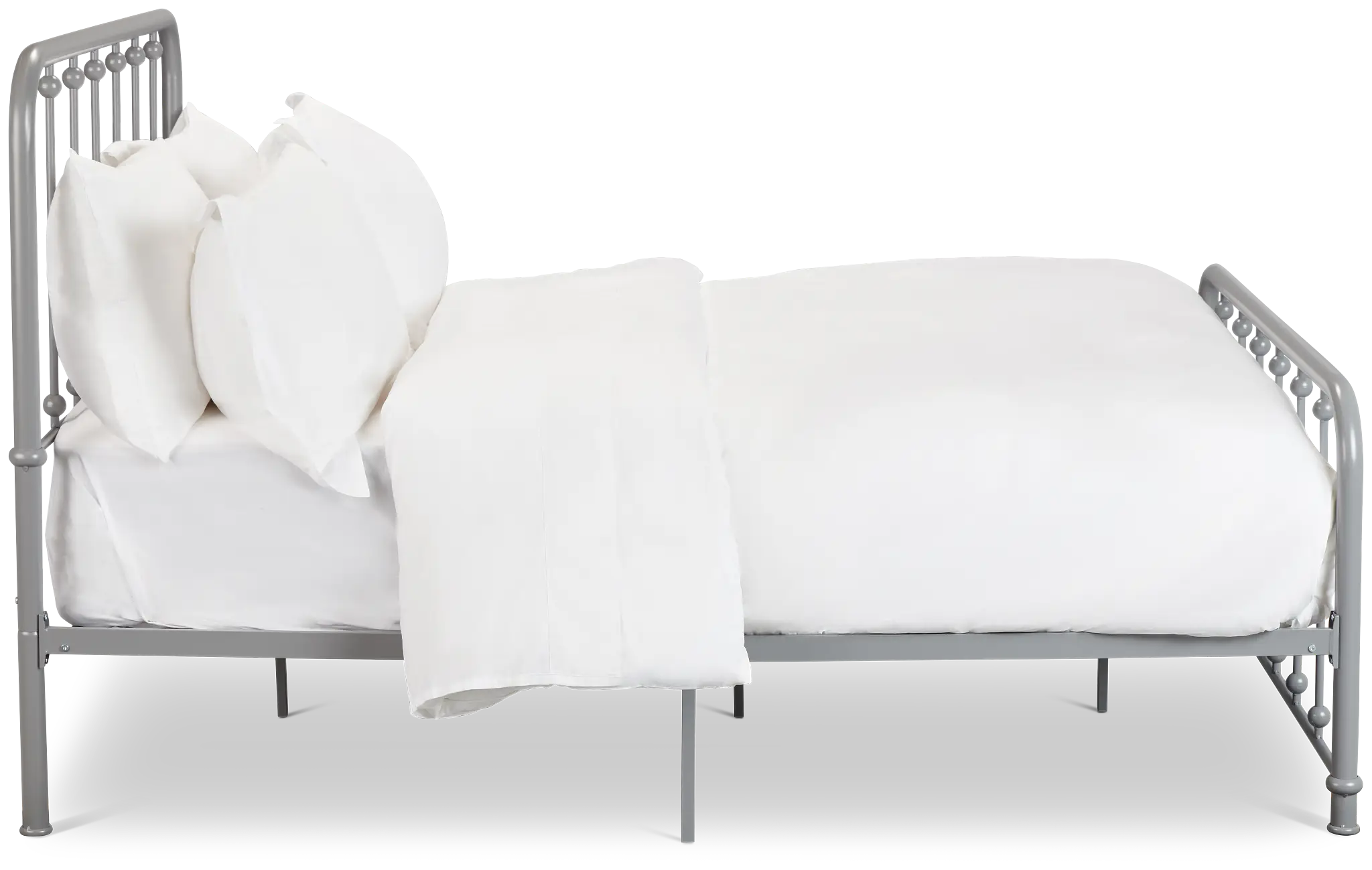 Rory Gray Metal Panel Bed Rory Gray Metal Panel Bed