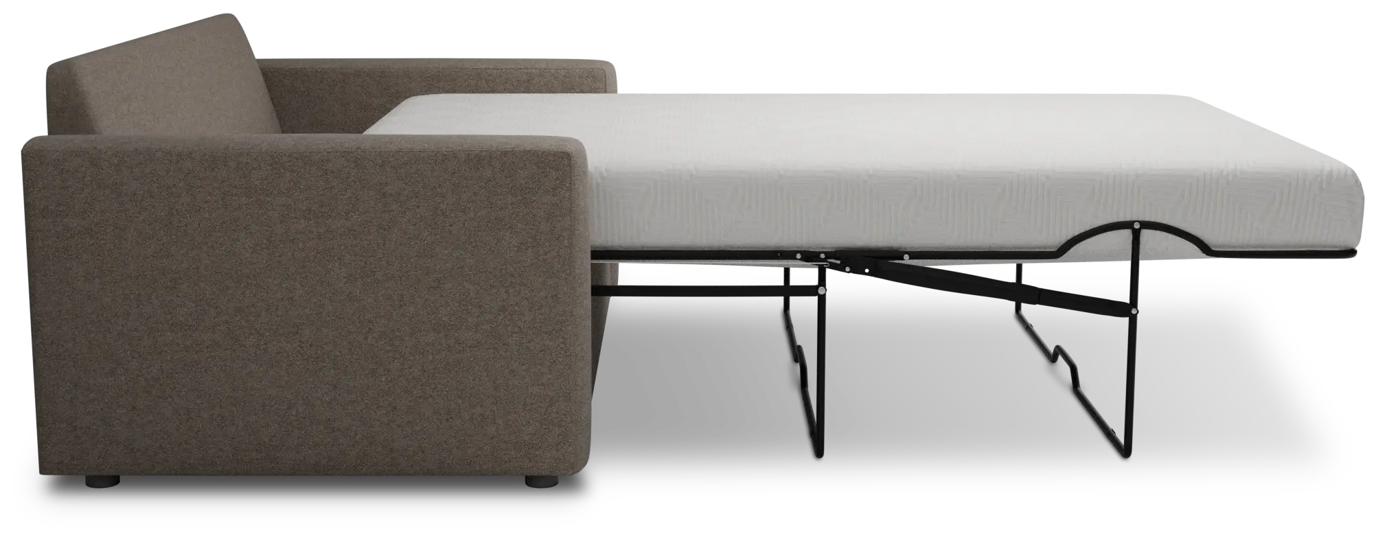 Siesta Elite Brown Fabric Memory Foam Sleeper Siesta Elite Brown Fabric Memory Foam Sleeper