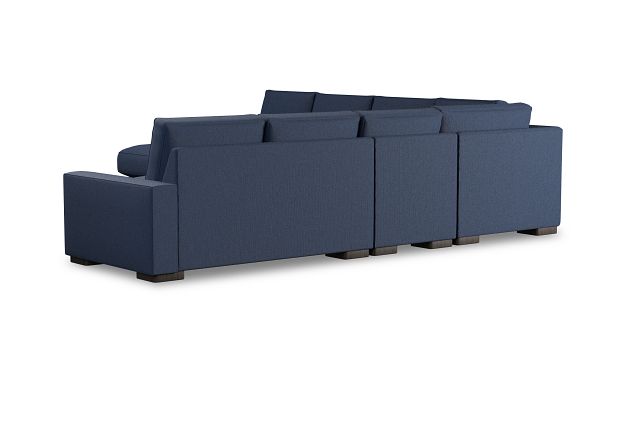 Edgewater Revenue Dark Blue Large Left Chaise Sectional