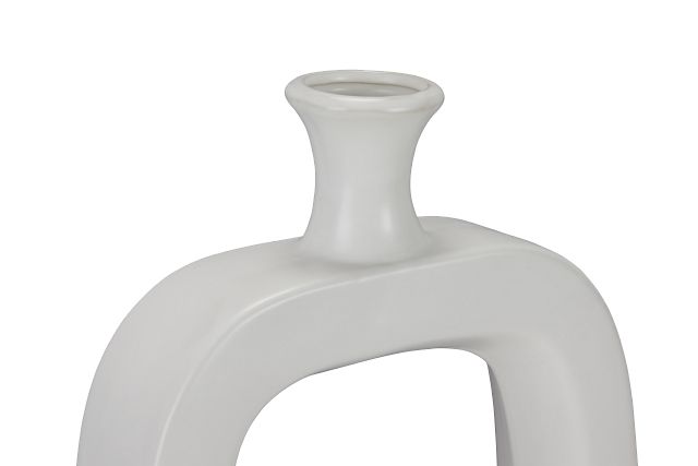 Dewey White Medium Vase