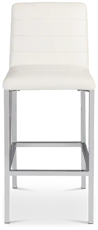 Amalfi White 30" Upholstered Barstool