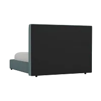 Grayton Sutton Blue 54" Upholstered Platform Bed