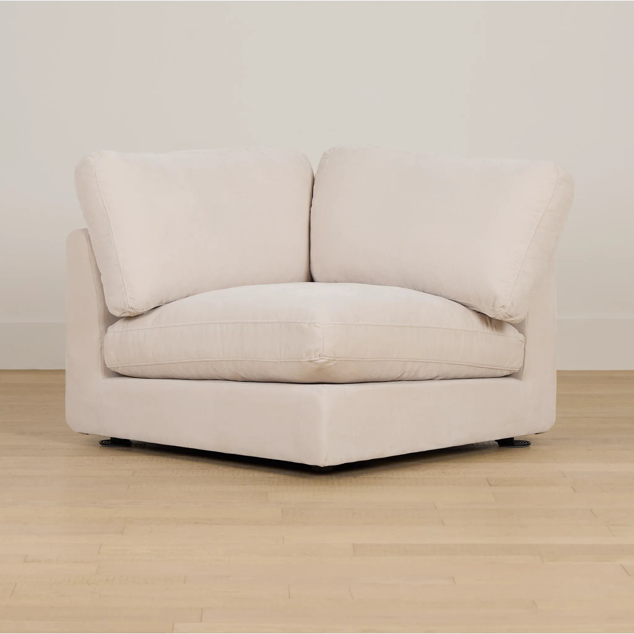 Jules Ivory Velvet Wedge