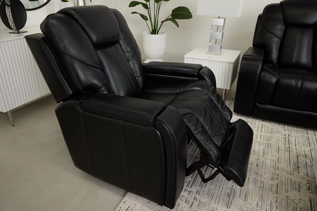 Eclipse Black Lthr/vinyl Power Recliner