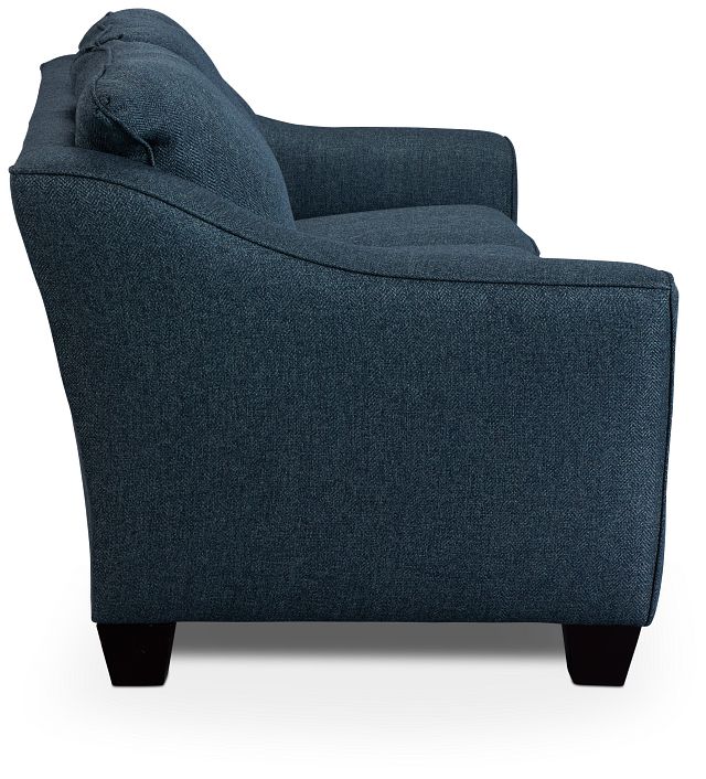 Avery Dark Blue Fabric Sofa