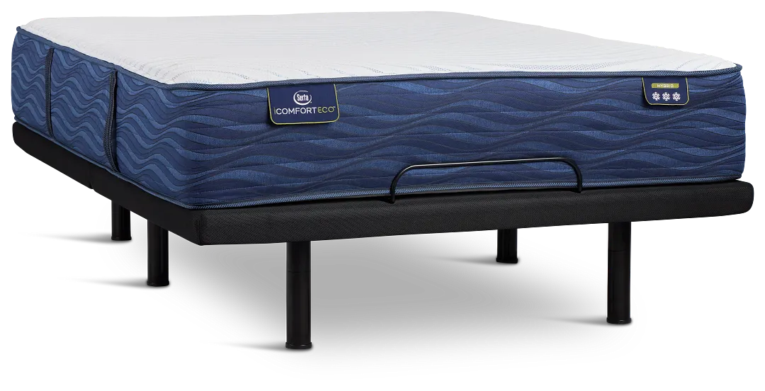 Serta Icomfort Eco S30ltx Medium Deluxe Adjustable Mattress Set