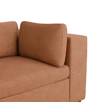 Destin Sutton Orange Fabric 4-piece Bumper Sectional